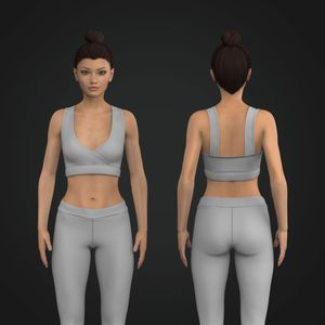 Ladies Wrap Sports Bra
