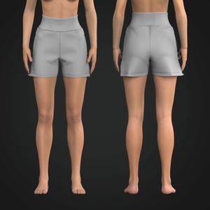Ladies Zip Bottom Shorts
