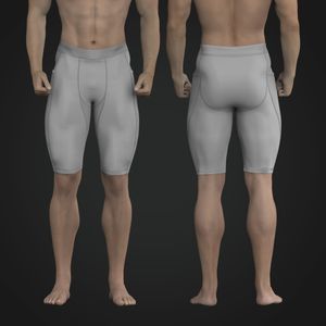 Mens 11.00 Inch Inseam Compression Shorts