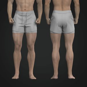 Mens 4 Inch Inseam Layered Active Shorts