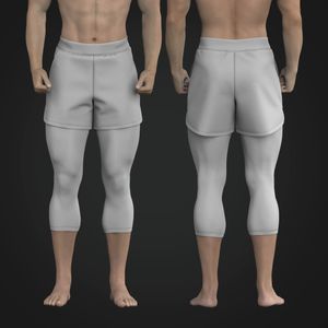 Mens 5 Inseam Layered Athletic Shorts W 20 Inseam Compression Liner
