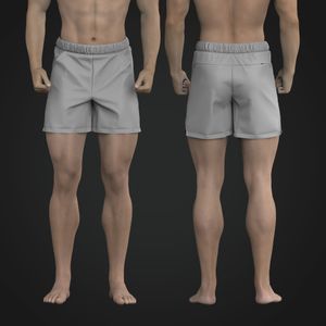 Mens 5.00 Inch Inseam Split Hem Shorts
