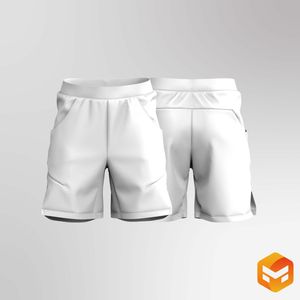 Mens 7 Inch Inseam Performance Shorts - 3D Garment