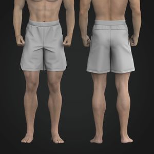 Mens 7 Inseam Overlapping Slit Tech Shorts