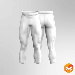 Mens Compression Leggings - 3D Garment
