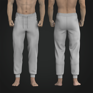 Mens Dropped Crotch Flat Seam Joggers