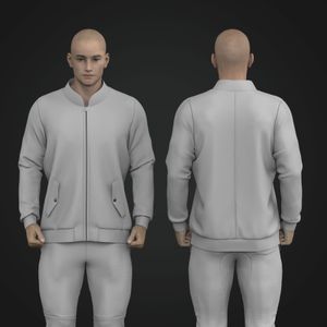 Mens Full Zip Bomber Jacket