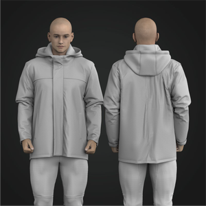 Mens Full Zip Set In Sleeve Winter Jacket