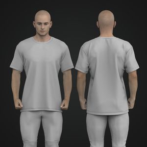 Mens Oversized Dropped Shoulder T-Shirt