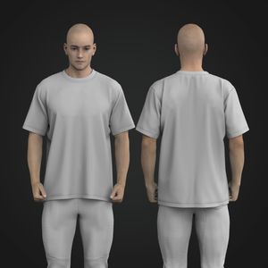 Mens Oversized High Neck Tee