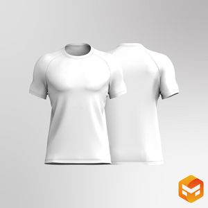 Mens Performance Raglan Shortsleeve Tee - 3D Garment