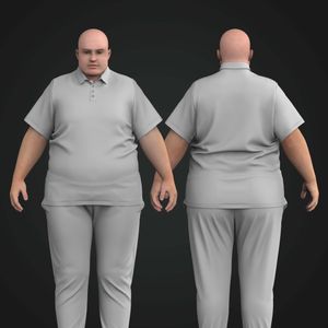 Mens Plus Size Set In Sleeve Polo