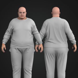 Mens Plus Size Set In Sleeve Sweater