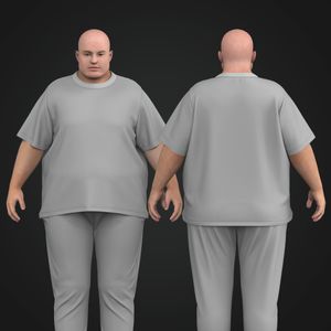 Mens Plus Size Set In Sleeve Tee