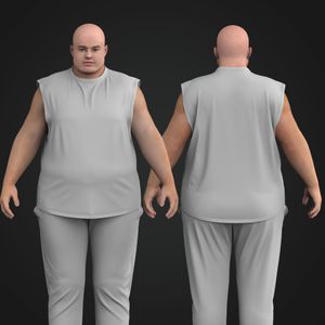 Mens Plus Size Wide Racer Back Tank Top