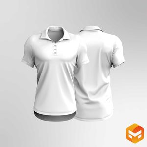 Mens Polo Collar Tee - 3D Garment
