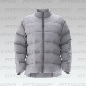Mens Puffer Jacket Smart Mockup