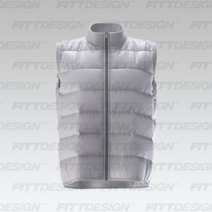 Mens Puffer Vest Smart Mockup