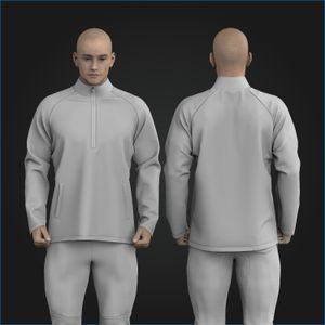 Mens Raglan Relaxed Fit Pullover Long Sleeve