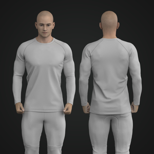 Mens Raglan Sleeve Long Sleeve Performance Tee