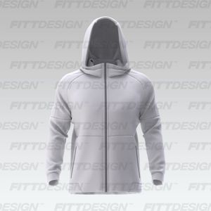 Mens Raglan Sleeve Panelled High Neck Performance Hoodie Smart Mockup