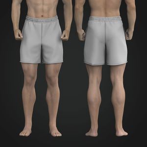 Mens Raw Hemline 7 Inch Inseam Relaxed Fit Terry Shorts
