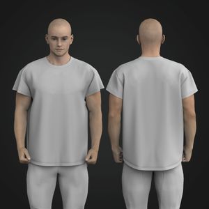 Mens Relaxed Cap Sleeve Tee