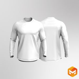 Mens Saddle Long Sleeve Tee - 3D Garment