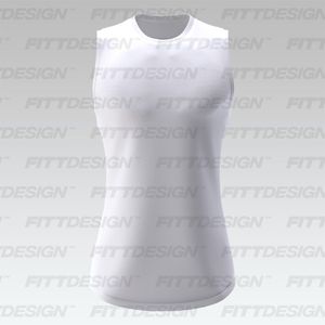 Mens Scallop Bottom Fitted Sleeveless Tank Smart Mockup