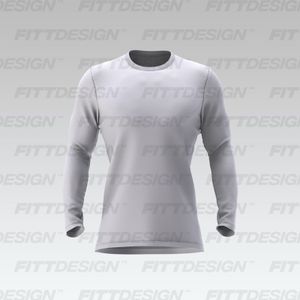Mens Set In Long Sleeve Performance Tee Smart Mockup