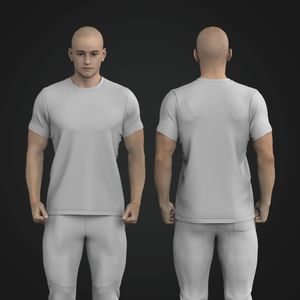 Mens Set In Sleeve Performance Tee