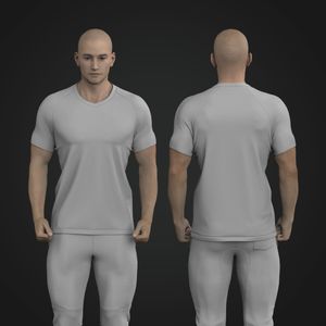 Mens Soccer Jersey Raglan Sleeve Tee