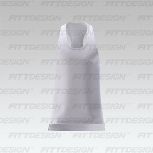 Mens Stepped Hem Performance Stringer Smart Mockup