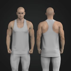 Mens Stepped Hem Performance Stringer