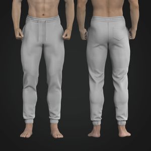 Mens Velcro Strap Cuff Joggers