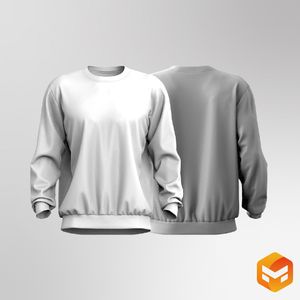 Unisex Crew Neck Sweater - 3D Garment