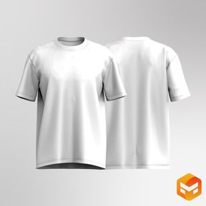 Unisex Oversized Drop Shoulder Tee - 3D Garment