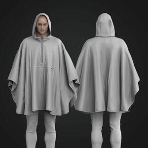 Unisex Packable Poncho