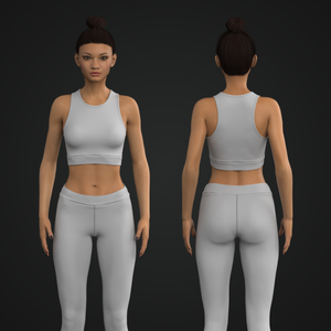 Womens Crop Top Sports Bra