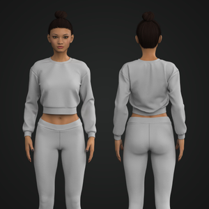Womens Crop Top Sweater
