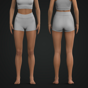 Womens High Waisted Compression Shorts